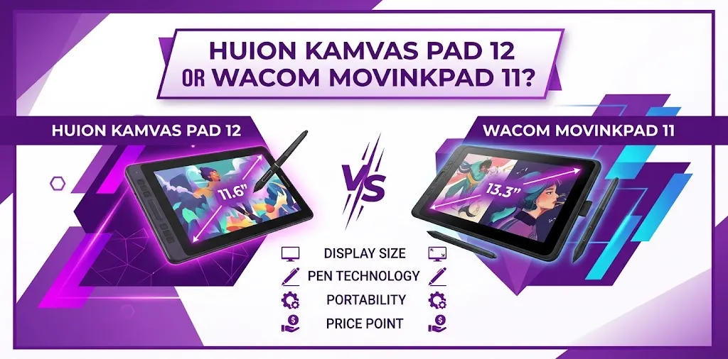 Huion Kamvas Pad 12 or Wacom MovinkPad 11