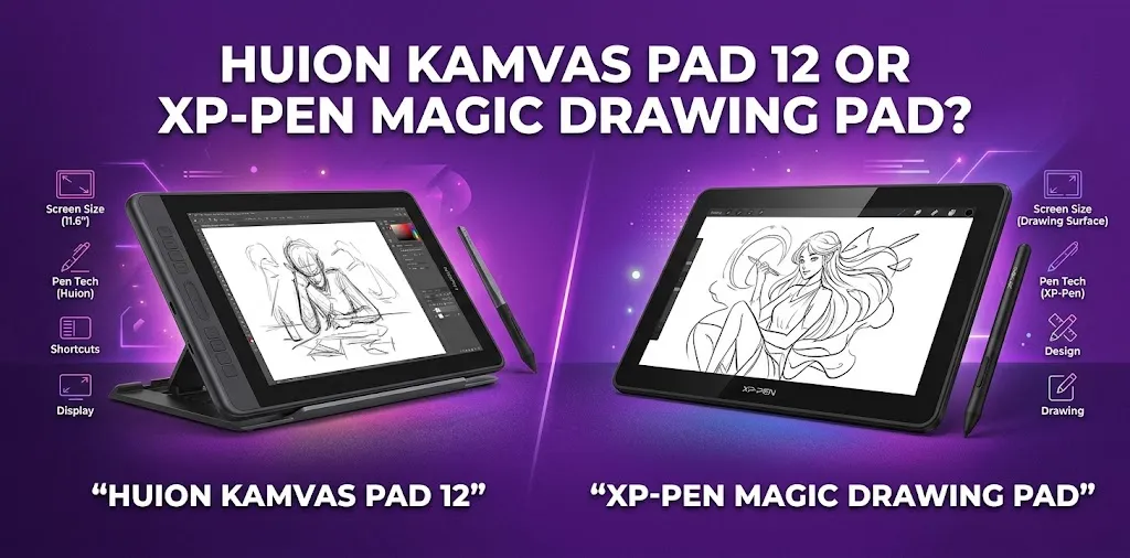 Huion Kamvas Pad 12 or XP-Pen Magic Drawing Pad