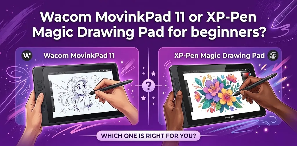 Wacom MovinkPad 11 or XP-Pen Magic Drawing Pad for beginners