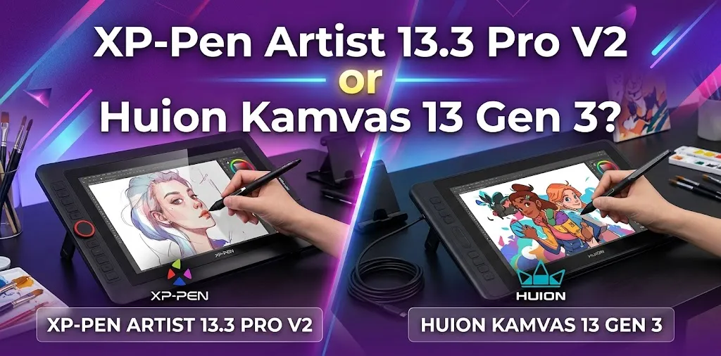 XP-Pen Artist 13.3 Pro V2 or Huion Kamvas 13 Gen 3